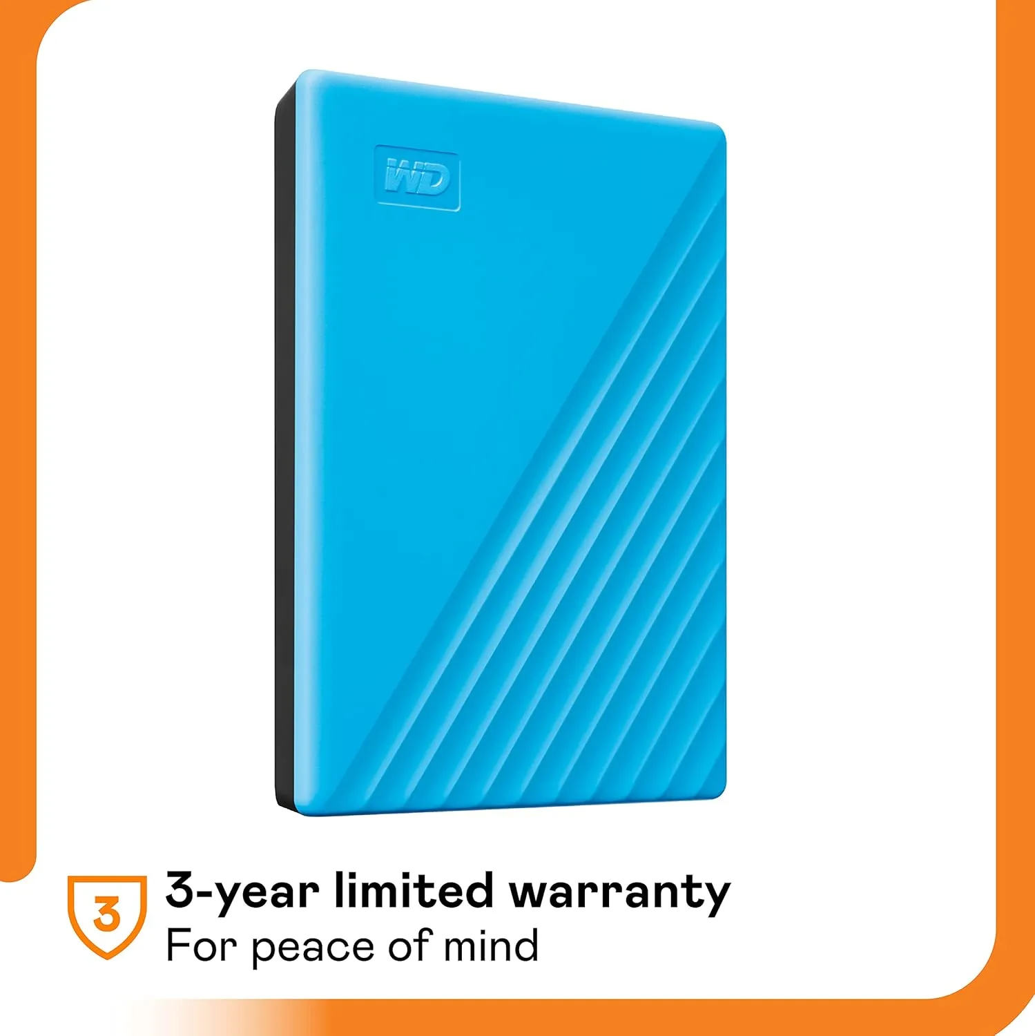 WD External USB Hard Disk My Passport 2TB (Sky Blue) view 4
